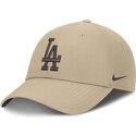kasketter-buet-beige-justerbar-rem-club-structured-uv-poly-ripstop-fra-los-angeles-dodgers-mlb-af-nike