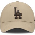 kasketter-buet-beige-justerbar-rem-club-structured-uv-poly-ripstop-fra-los-angeles-dodgers-mlb-af-nike