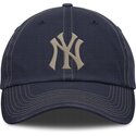 kasketter-buet-marinebla-justerbar-rem-fathers-day-club-unstructured-organic-cotton-fra-new-york-yankees-mlb-af-nike