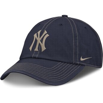 Kasketter buet marineblå justerbar rem Fathers Day Club Unstructured Organic Cotton fra New York Yankees MLB af Nike