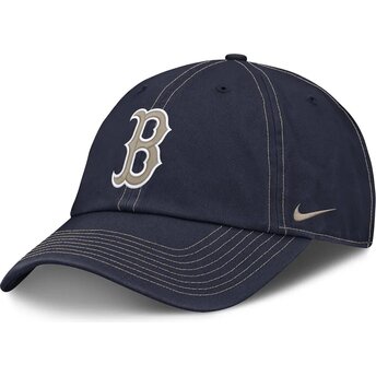 Kasketter buet marineblå justerbar rem Fathers Day Club Unstructured Organic Cotton fra Boston Red Sox MLB af Nike