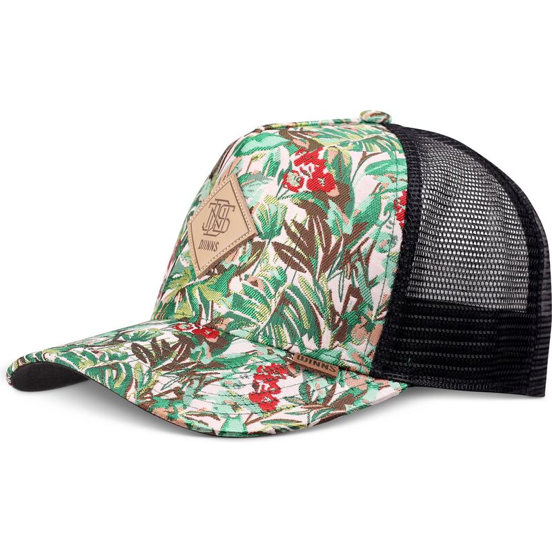 kasketter-buet-gron-snapback-hft-woven-jungle-af-djinns