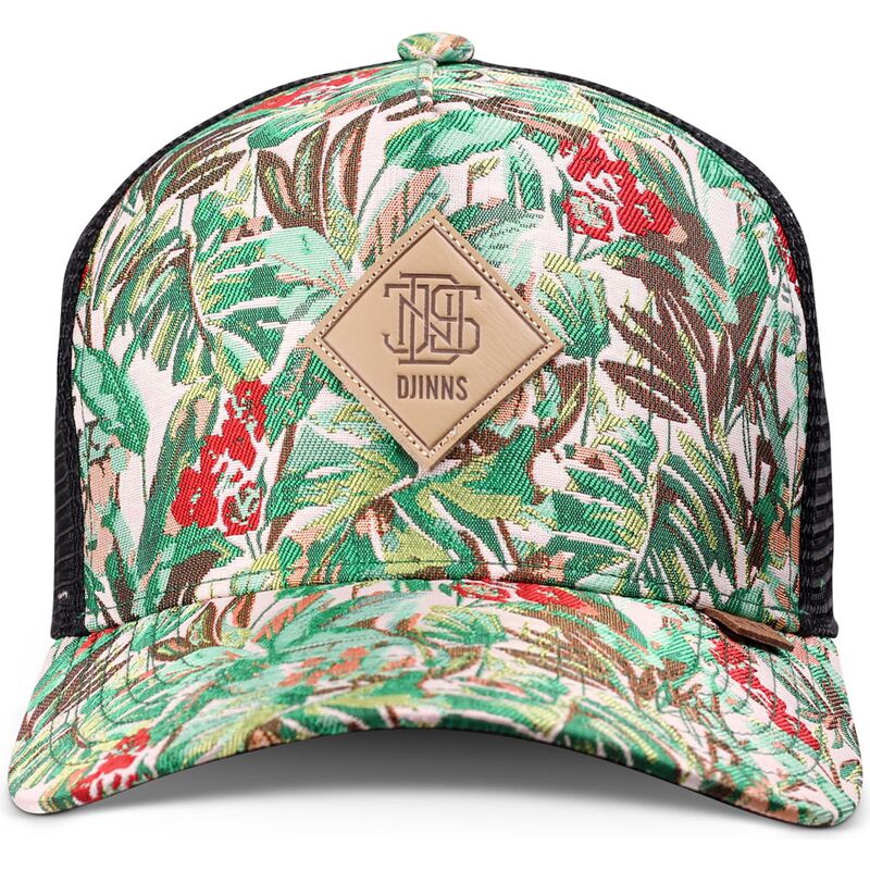 kasketter-buet-gron-snapback-hft-woven-jungle-af-djinns