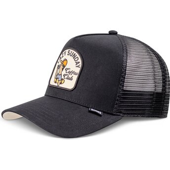 Kasketter buet sort snapback HFT Skaterboy af Djinns