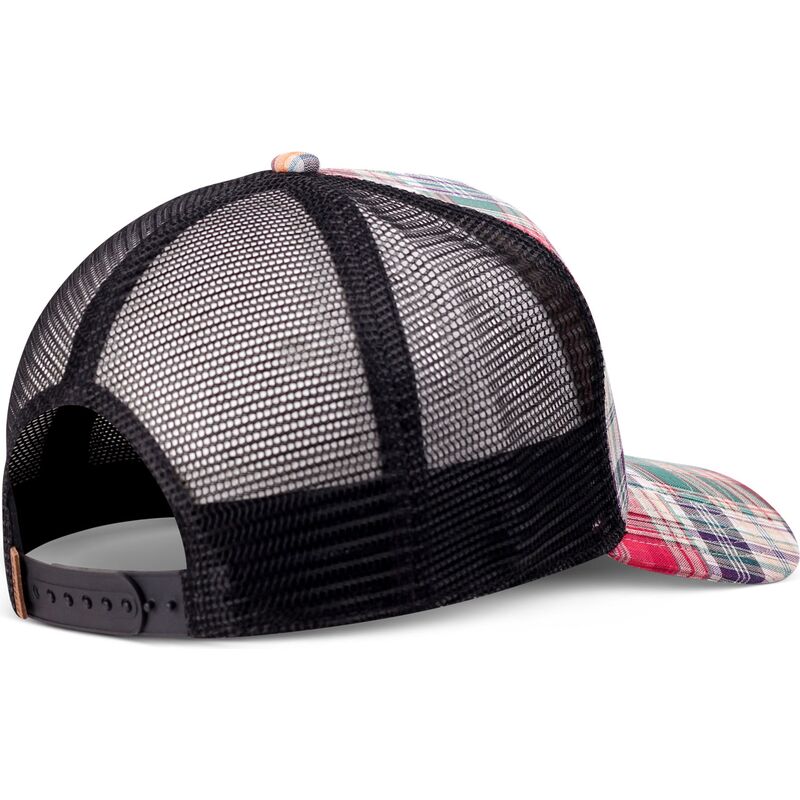 kasketter-buet-flerfarvet-snapback-hft-patch-check-red-af-djinns