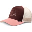 kasketter-buet-brun-snapback-rosa-hft-lazy-bird-af-djinns