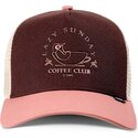 kasketter-buet-brun-snapback-rosa-hft-lazy-bird-af-djinns