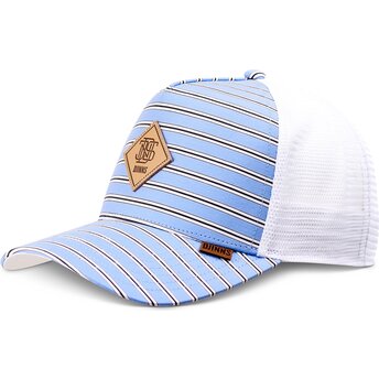 Kasketter buet blå snapback HFT Business Stripe af Djinns