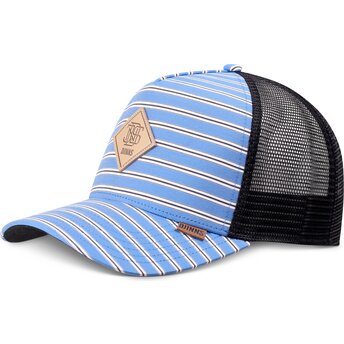 Kasketter buet blå snapback HFT Business Stripe af Djinns