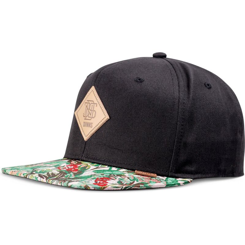 kasketter-flad-sort-snapback-woven-jungle-rev-af-djinns