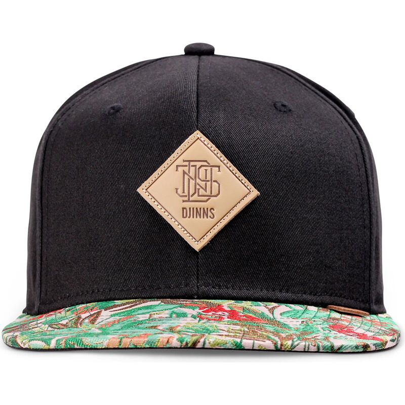 kasketter-flad-sort-snapback-woven-jungle-rev-af-djinns