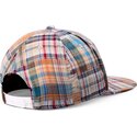 kasketter-flad-flerfarvet-snapback-patch-check-turquioise-af-djinns