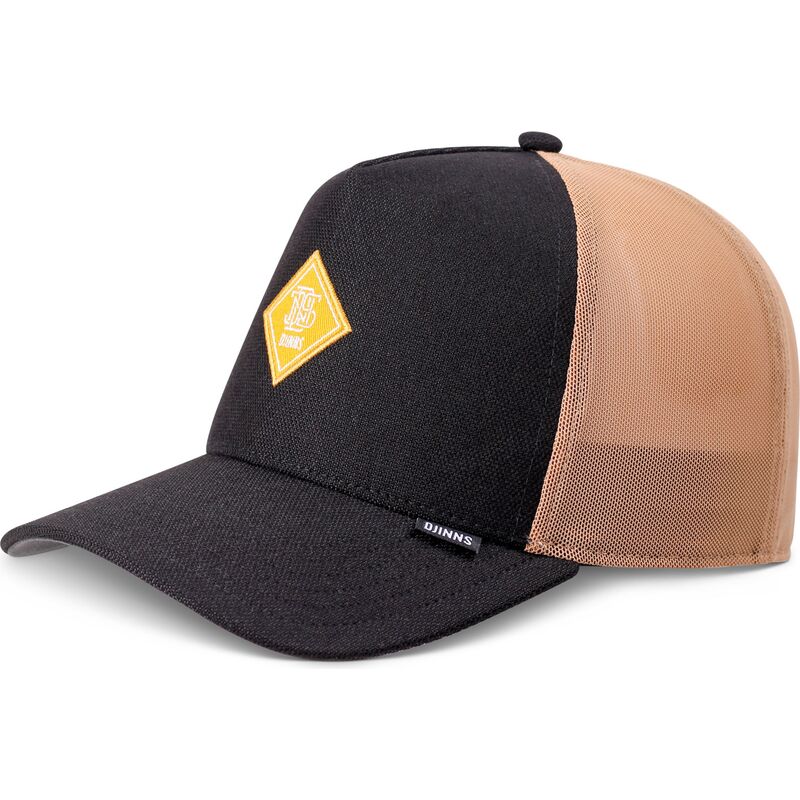 kasketter-buet-sort-snapback-hft-finefine-mesh-af-djinns kasketter-buet-sort-snapback-hft-finefine-mesh-af-djinns