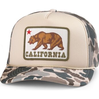 Kasketter buet camouflage snapback Mallard Foamy fra California Bear af American Needle