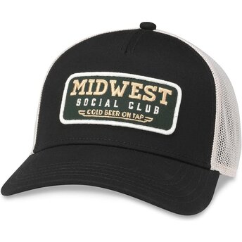 Kasketter buet sort snapback Valin fra Midwest Social Club af American Needle