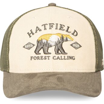 Kasketter buet grøn snapback SEMI BEA af Hatfield