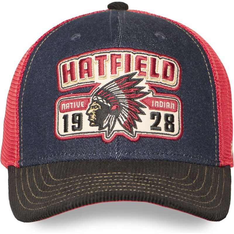 kasketter-buet-flerfarvet-snapback-semi-nat-af-hatfield