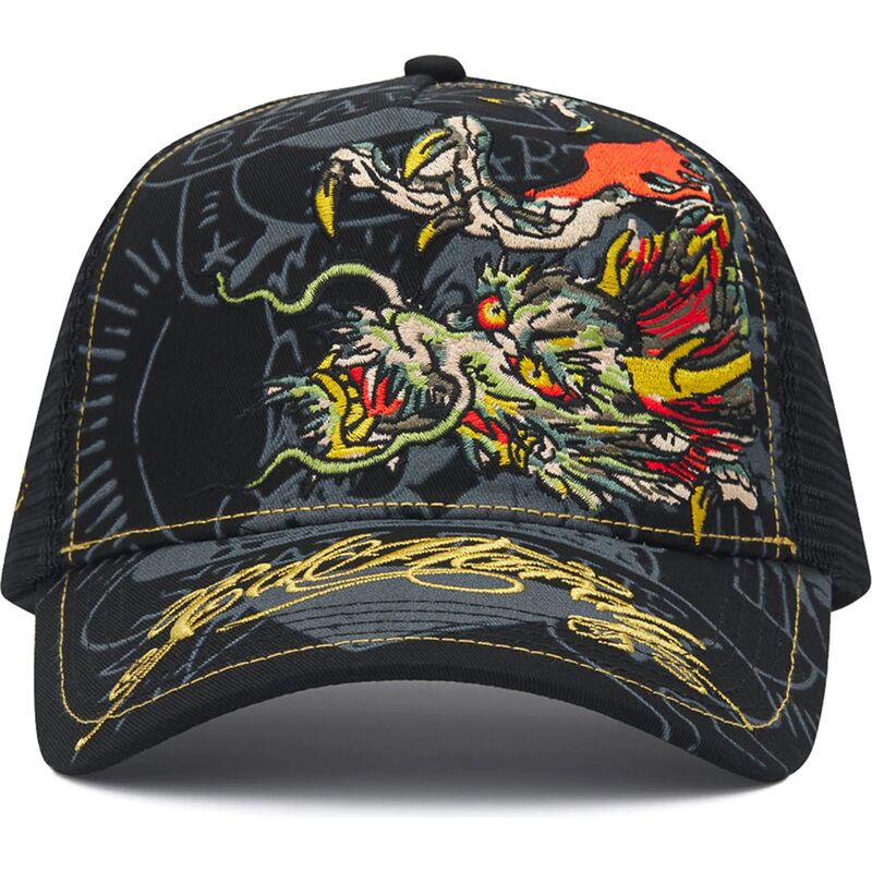 kasketter-buet-sort-snapback-crawling-af-ed-hardy