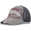 kasketter-buet-gra-snapback-floral-tattoo-city-vintage-wash-af-ed-hardy