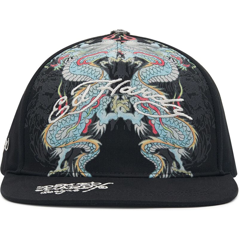 kasketter-flad-sort-snapback-battle-af-ed-hardy