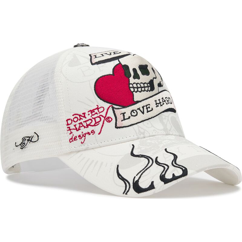kasketter-buet-hvid-snapback-live-fast-love-hard-af-ed-hardy