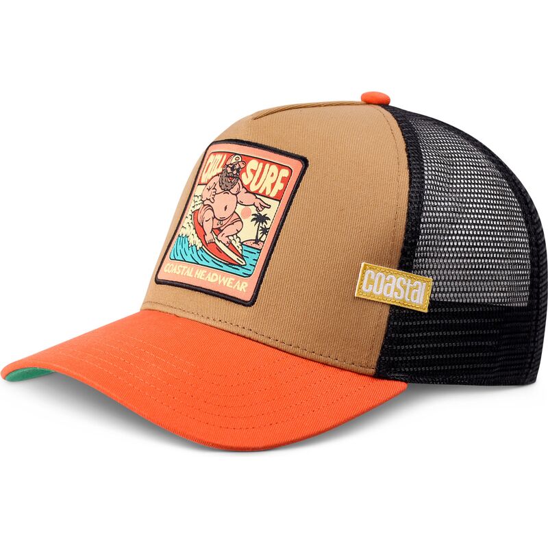 kasketter-buet-brun-snapback-hft-chill-surf-af-coastal kasketter-buet-brun-snapback-hft-chill-surf-af-coastal