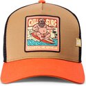 kasketter-buet-brun-snapback-hft-chill-surf-af-coastal