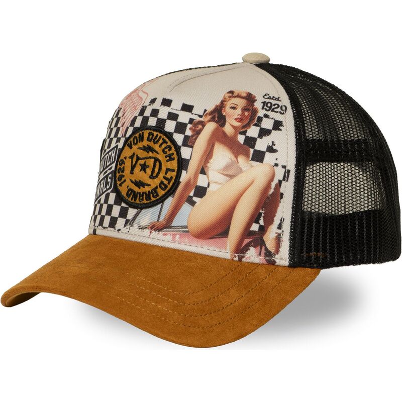kasketter-buet-brun-snapback-subl23-af-von-dutch