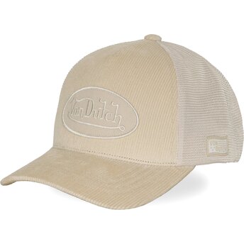 Kasketter buet creme snapback LOF B48 af Von Dutch