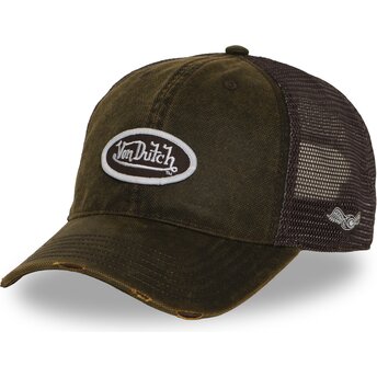 Kasketter buet brun snapback MAC17 af Von Dutch