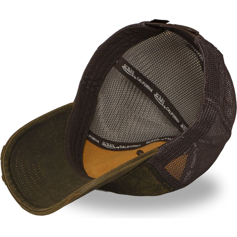 kasketter-buet-brun-snapback-mac17-af-von-dutch