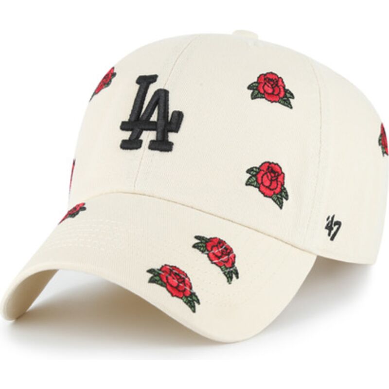 kasketter-buet-beige-justerbar-rem-clean-up-scatter-fra-los-angeles-dodgers-mlb-af-47-brand