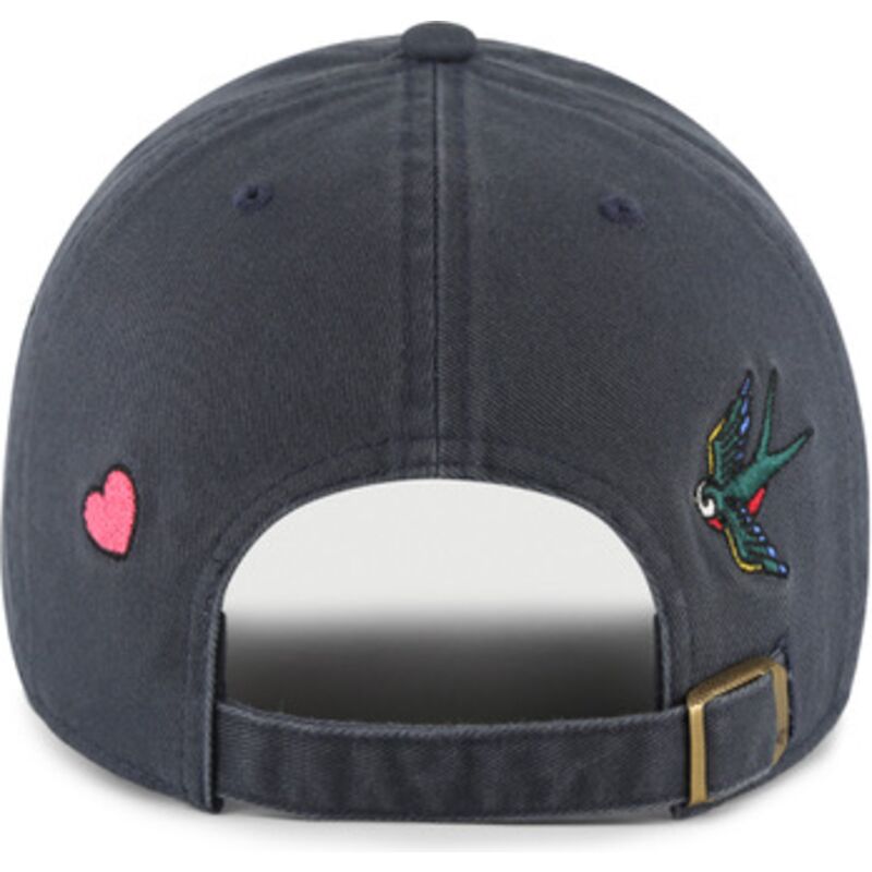 kasketter-buet-marinebla-justerbar-rem-clean-up-multi-scatter-fra-new-york-yankees-mlb-af-47-brand