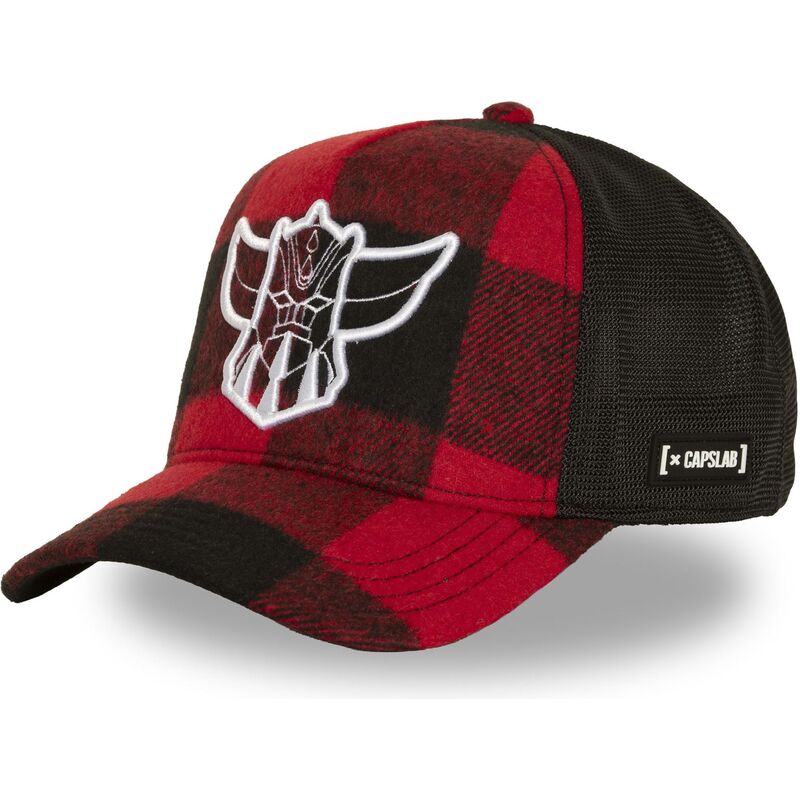 kasketter-buet-rod-snapback-gol8-hea-goldorak-robot-grendizer-af-capslab
