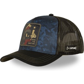 Kasketter buet marineblå snapback LOO14 MAR Marvin Marsboeren Looney Tunes af Capslab