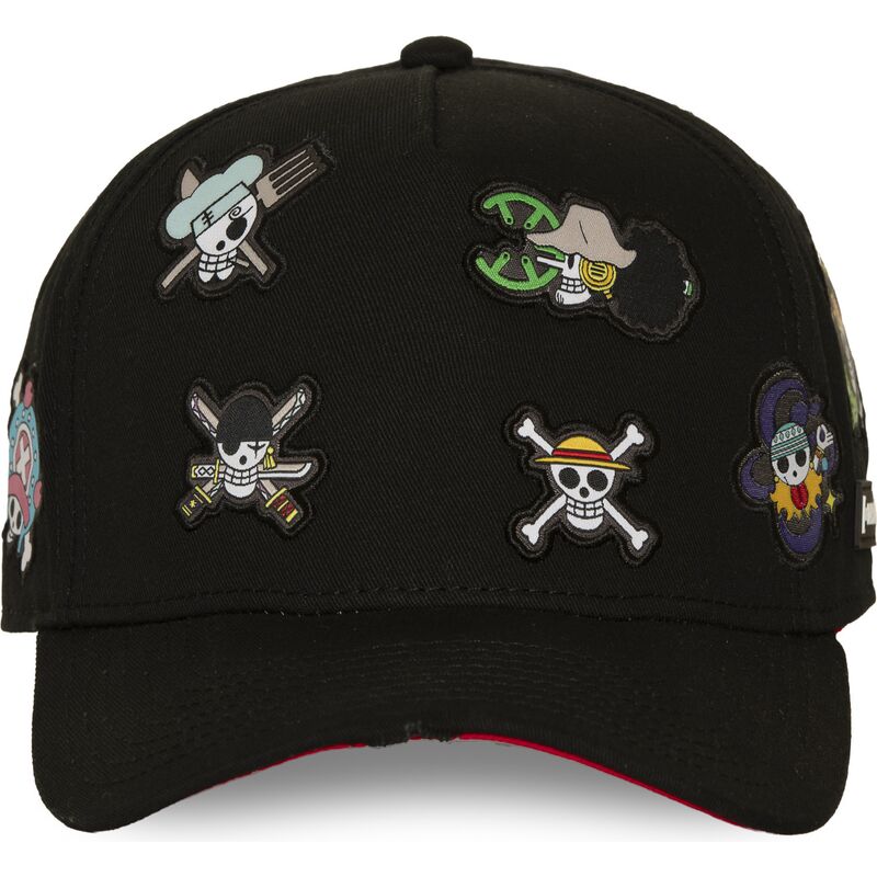 kasketter-buet-sort-snapback-op8-fla-straw-hat-pirates-one-piece-af-capslab
