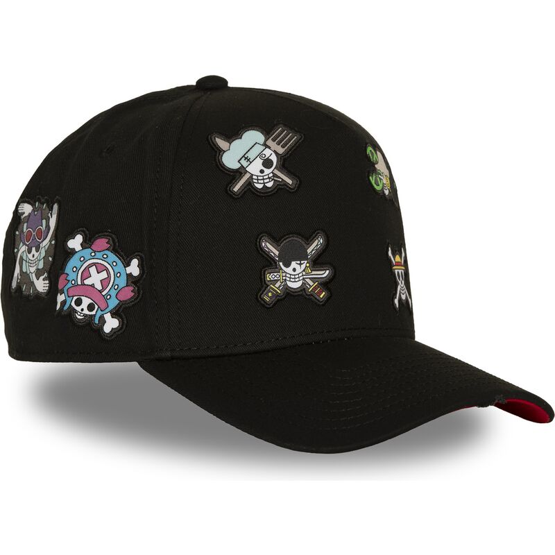 kasketter-buet-sort-snapback-op8-fla-straw-hat-pirates-one-piece-af-capslab