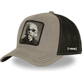 Kasketter buet grå snapback Thug Life ART1 THUG Albert Einstein Famous af Capslab