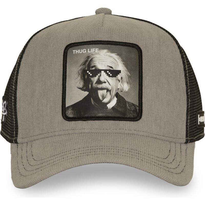 kasketter-buet-gra-snapback-thug-life-art1-thug-albert-einstein-famous-af-capslab