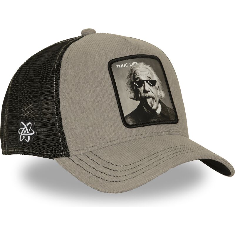 kasketter-buet-gra-snapback-thug-life-art1-thug-albert-einstein-famous-af-capslab