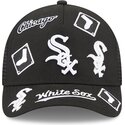 kasketter-buet-sort-snapback-9forty-m-crown-a-frame-all-over-fra-chicago-white-sox-mlb-af-new-era