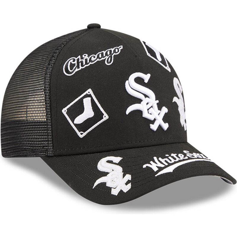kasketter-buet-sort-snapback-9forty-m-crown-a-frame-all-over-fra-chicago-white-sox-mlb-af-new-era kasketter-buet-sort-snapback-9forty-m-crown-a-frame-all-over-fra-chicago-white-sox-mlb-af-new-era