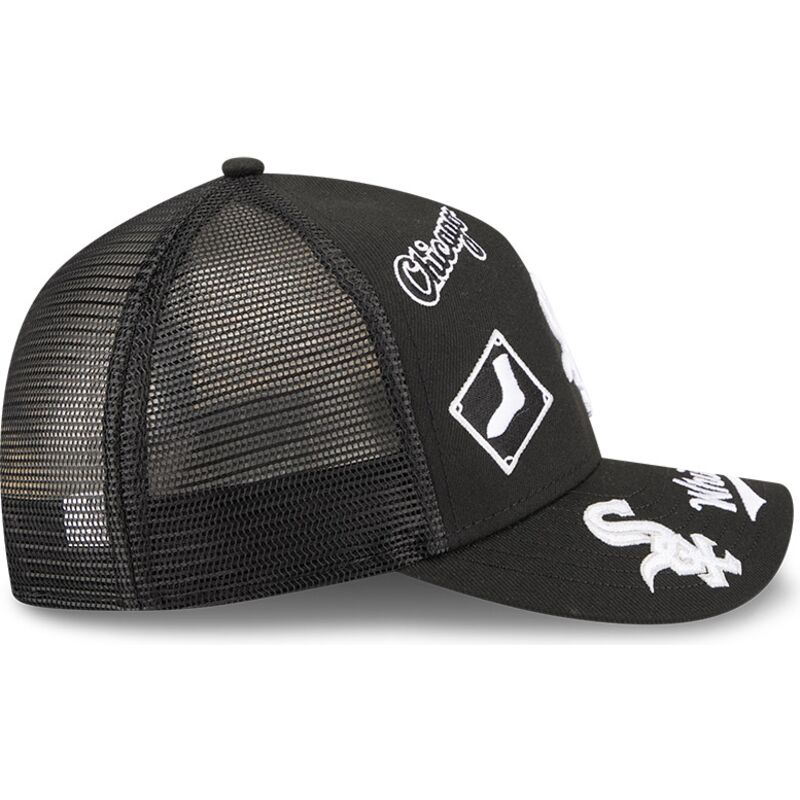 kasketter-buet-sort-snapback-9forty-m-crown-a-frame-all-over-fra-chicago-white-sox-mlb-af-new-era kasketter-buet-sort-snapback-9forty-m-crown-a-frame-all-over-fra-chicago-white-sox-mlb-af-new-era