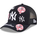 kasketter-buet-marinebla-snapback-9forty-m-crown-a-frame-all-over-fra-new-york-yankees-mlb-af-new-era