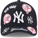 kasketter-buet-marinebla-snapback-9forty-m-crown-a-frame-all-over-fra-new-york-yankees-mlb-af-new-era