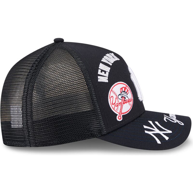 kasketter-buet-marinebla-snapback-9forty-m-crown-a-frame-all-over-fra-new-york-yankees-mlb-af-new-era