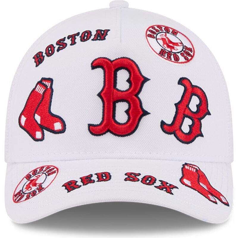 kasketter-buet-hvid-snapback-9forty-m-crown-a-frame-all-over-fra-boston-red-sox-mlb-af-new-era kasketter-buet-hvid-snapback-9forty-m-crown-a-frame-all-over-fra-boston-red-sox-mlb-af-new-era
