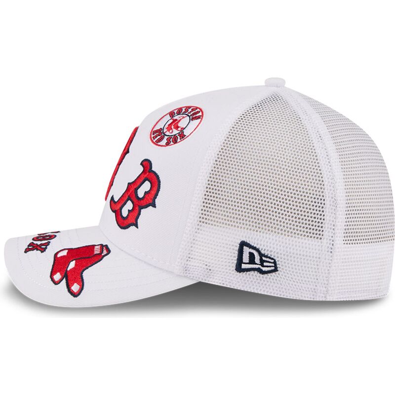 kasketter-buet-hvid-snapback-9forty-m-crown-a-frame-all-over-fra-boston-red-sox-mlb-af-new-era kasketter-buet-hvid-snapback-9forty-m-crown-a-frame-all-over-fra-boston-red-sox-mlb-af-new-era