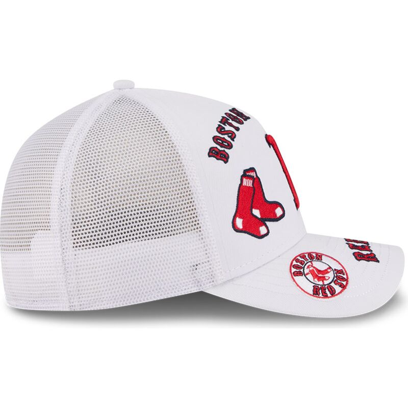 kasketter-buet-hvid-snapback-9forty-m-crown-a-frame-all-over-fra-boston-red-sox-mlb-af-new-era kasketter-buet-hvid-snapback-9forty-m-crown-a-frame-all-over-fra-boston-red-sox-mlb-af-new-era