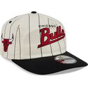 kasketter-buet-beige-snapback-19twenty-pinstripe-fra-chicago-bulls-nba-af-new-era